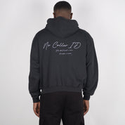 Washed Black Signature Zipped Hoodie