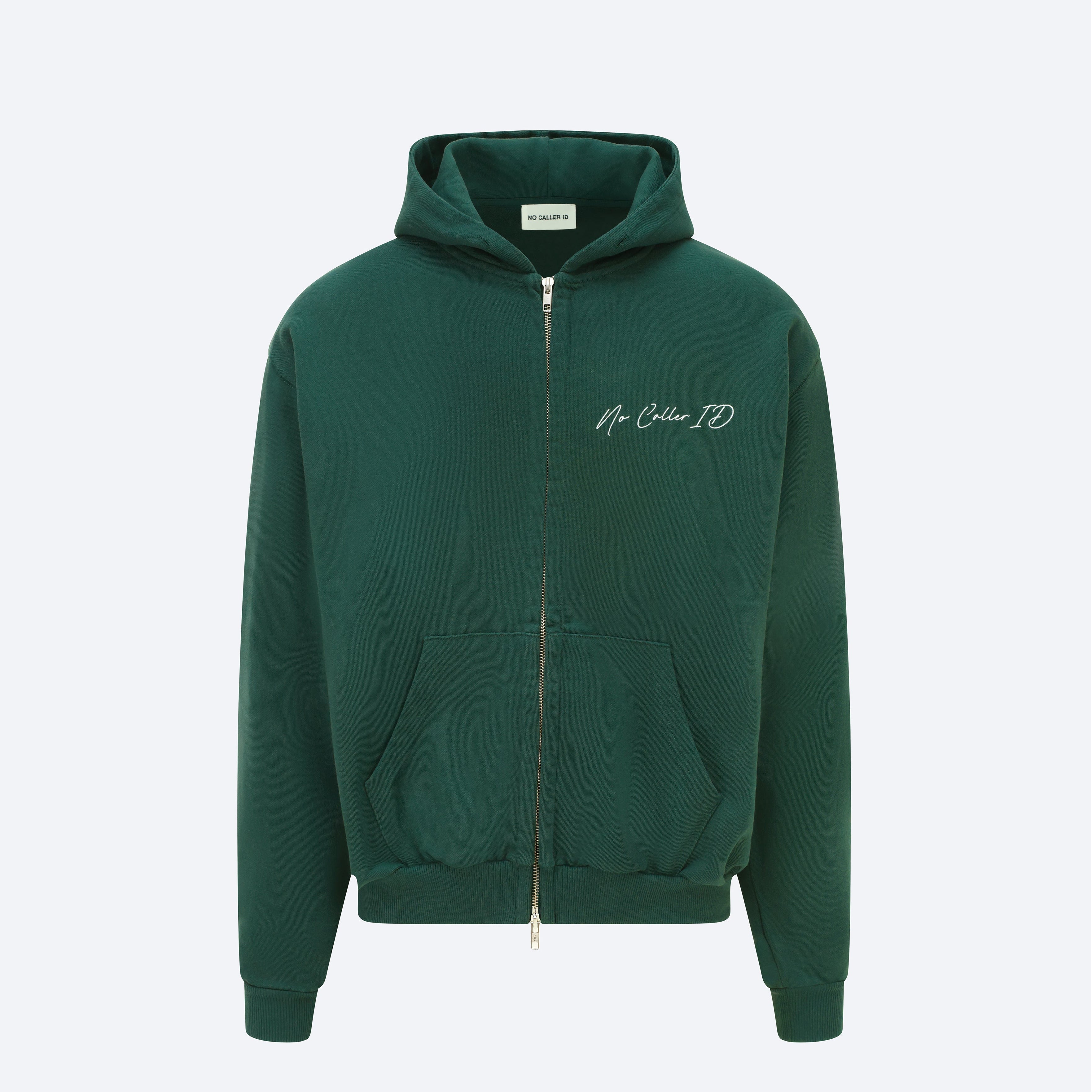 Wild Green Signature Zipped Hoodie