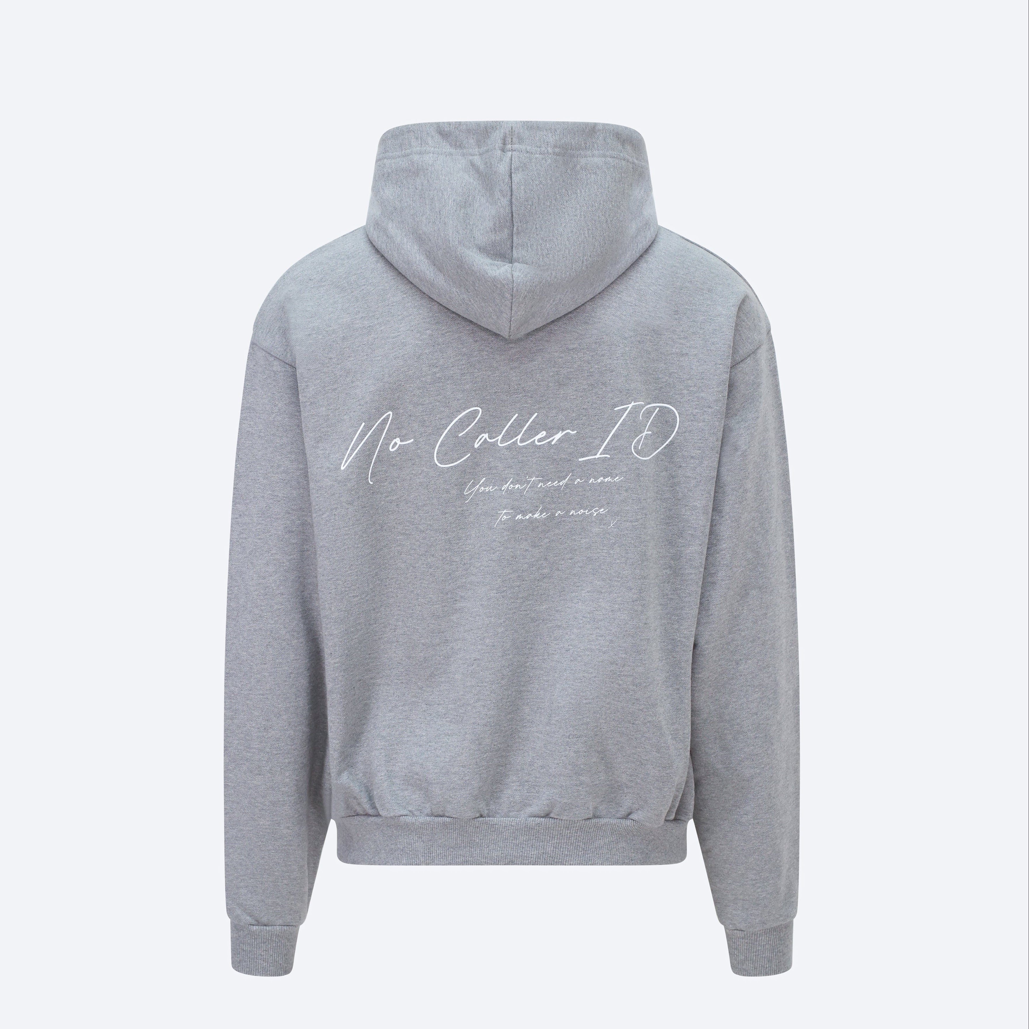 Grey Marl Signature Zipped Hoodie