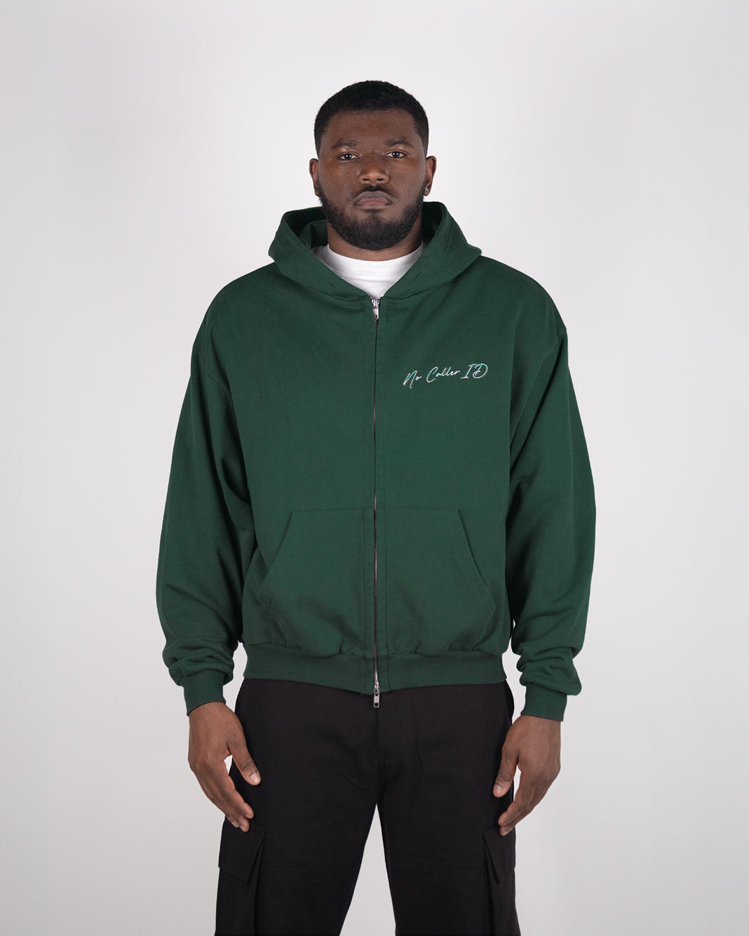 Wild Green Signature Zipped Hoodie