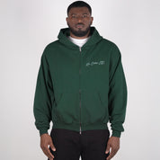 Wild Green Signature Zipped Hoodie