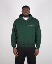Wild Green Signature Zipped Hoodie